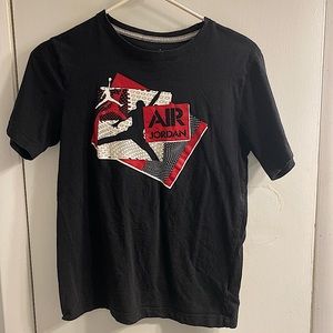JORDAN red and black tee